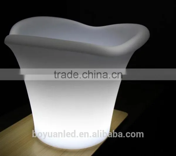 RGB Color Changing Illuminated Plastic Ice Bucket Led Lighting Flower Pots photo-3