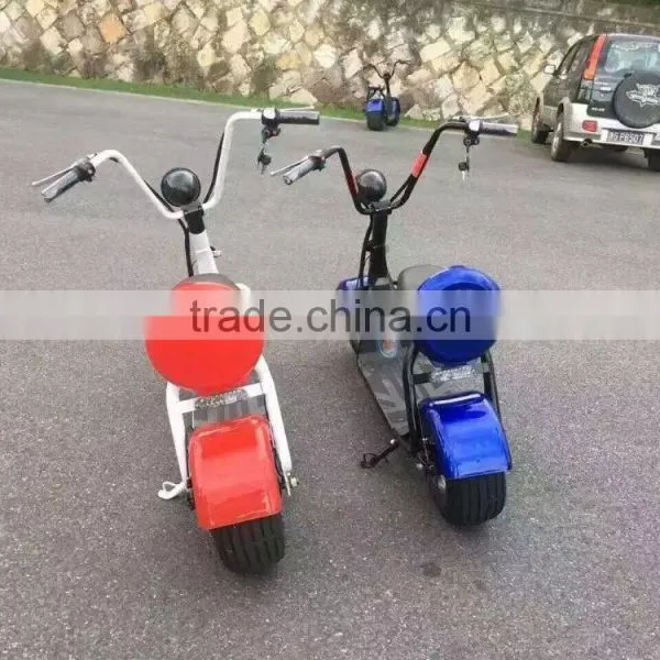 2017 Fashionable Factory Cheap Speeding Electric Bike 48v Fat Tire Scooter High Quality Citycoco photo-2