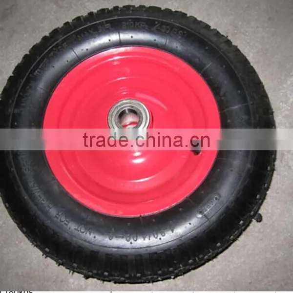 16''*4.00-8 Metal Rim Heavy Duty Wheel Barrow Wheel photo-2