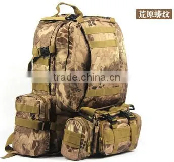 New Men's Camouflage Backpack Outdoor Mountaineering Bags Tactical in the Combination of Many Backpack photo-4