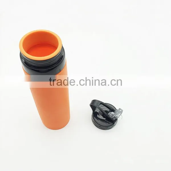 2017 New 600ml Fold Silicone Leak-proof Water Bottle For Outdoor Sport Camping Travel photo-4