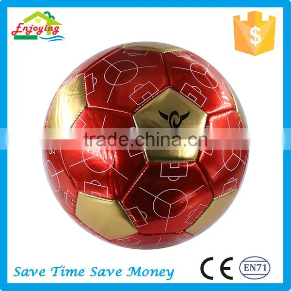 Laser Shiny Popular Eco-friendly Material Football Soccer Ball for Adults photo-3