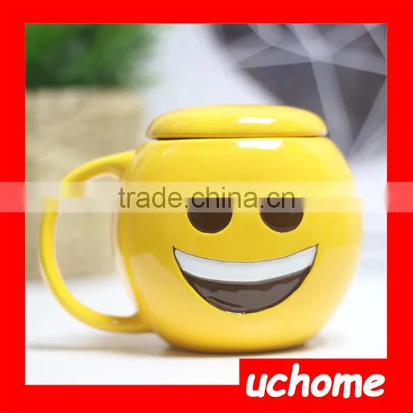 UCHOME Unique Funny Ceramic Emoji Mug,Emoji Cups photo-3