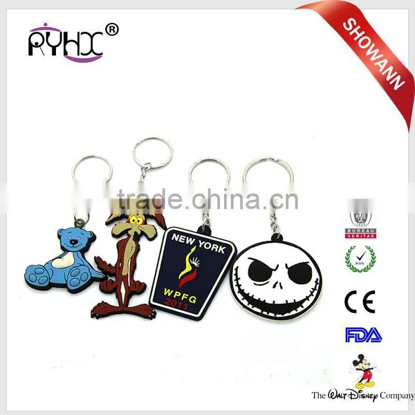 Silicone Loop Keychain Keyring With Stainless Steel Ring photo-6
