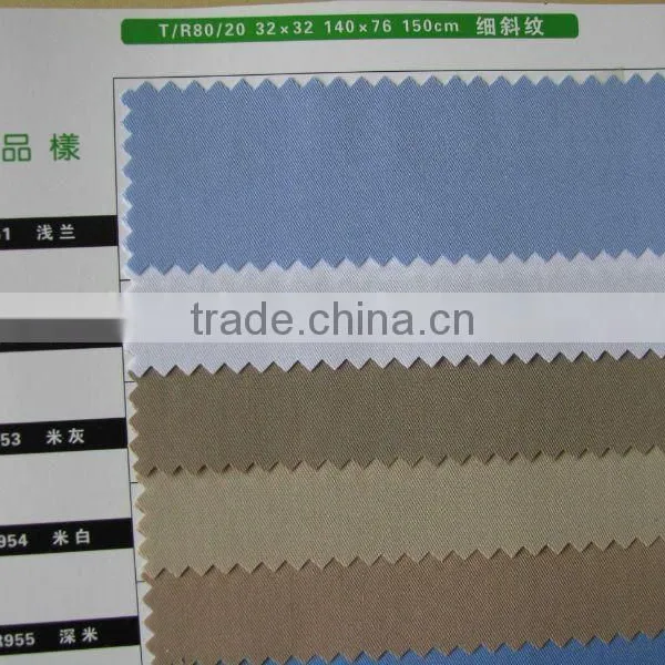 T/R 80/20shirt fabric