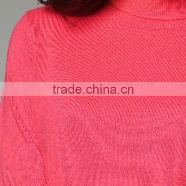 LADIES TURTLE NECK 100%CASHMERE BASIC PULLOVER photo-3