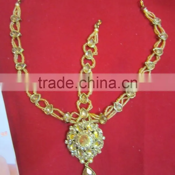 MATHAPATTI DAMINI MAANG TIKA CRYSTAL BEADS Hair Accessory photo-3