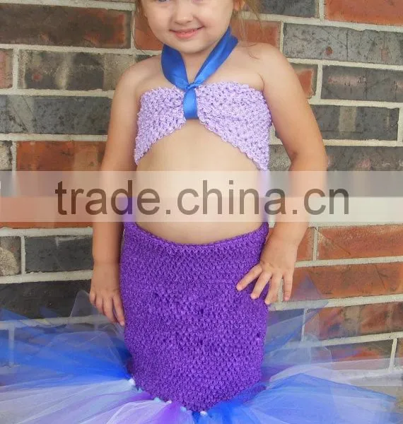 Handmade Girls Crocheted Mermaid Tail Dress photo-2