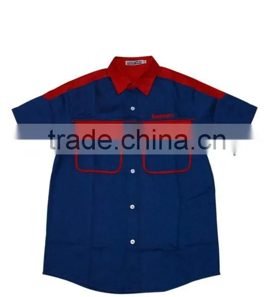 100% Cotton Design China Made Popular Custom Workwear Open Shirts Design photo-4