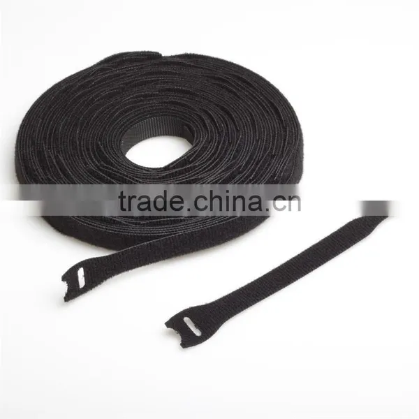 MINI CHEAP HOOK AND LOOP NYLON CABLE TIES WITH CUSTOM LOGO