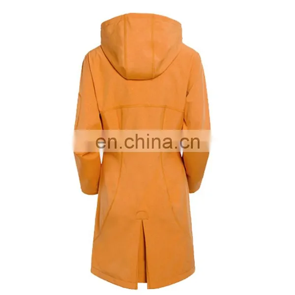 Long Style Women's Softshell Jacket Waterproof Breathable photo-2