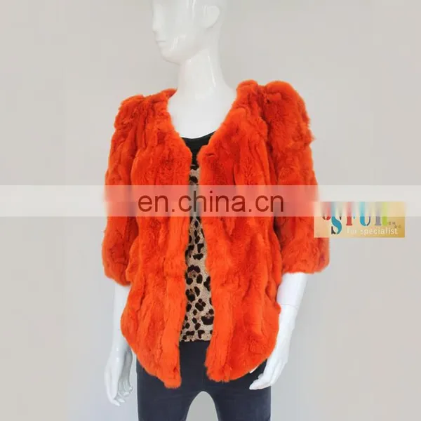 Hot Sale Orange Rabbit Fur Garment