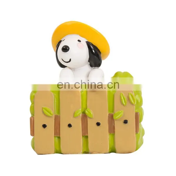 Garden Home Decoration Resin Dog Welcome Statue