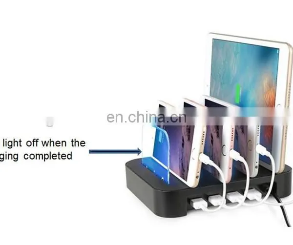 New Design 4 USB Charging Station for IPhone IPad High Mobile Phone Speed Charger photo-5