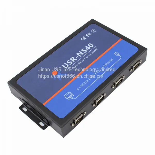 Конвертер последовательного интерфейса в Ethernet для Интернета вещей, 4 порта