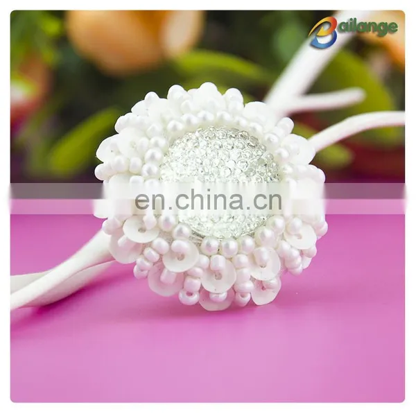China Handmade Beaded Accessories Black Cute Buttons photo-2