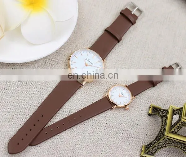 Popular Leather Watch Wrist Watch Couple Geneva Watch photo-6