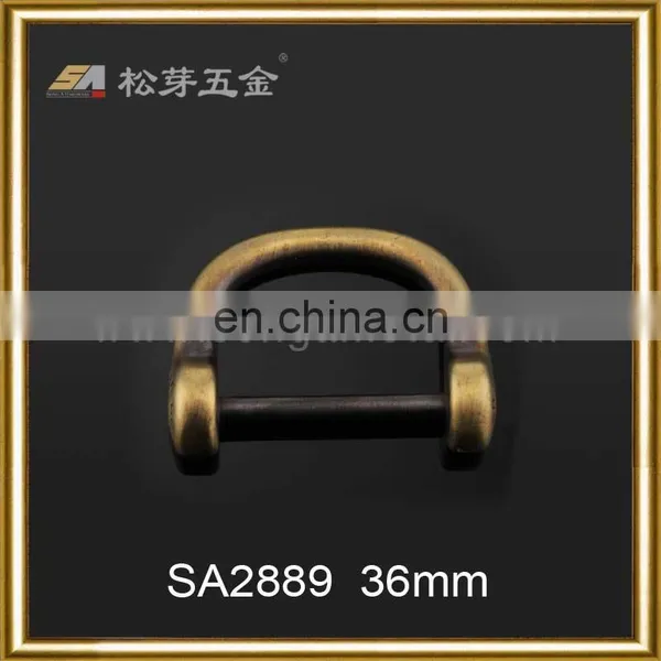 2016 New Design SA2889 Antique Brass Plated d Ring Metal photo-3