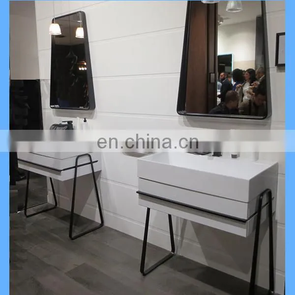 2018 Amazing Metal Vanity Base for Grey Bathroon Design photo-2
