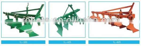 Farm tractor implements moldboard plough