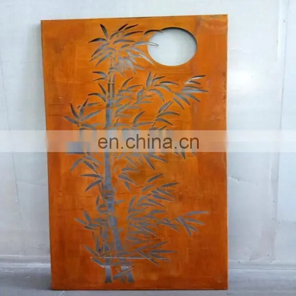 Custom Made Laser Cut Corten Steel Garden Screens photo-5