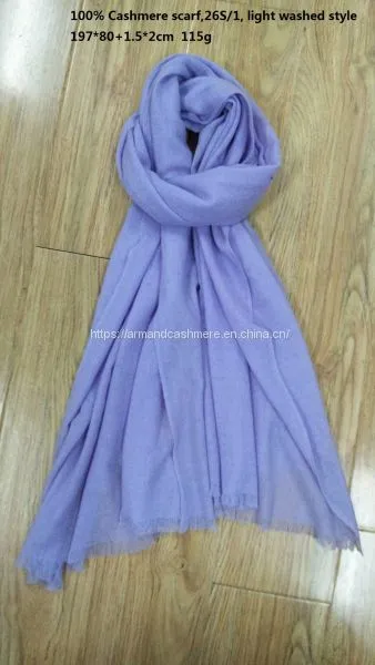 Light Washed Woven Cashmere Scarves (S21CP0578)