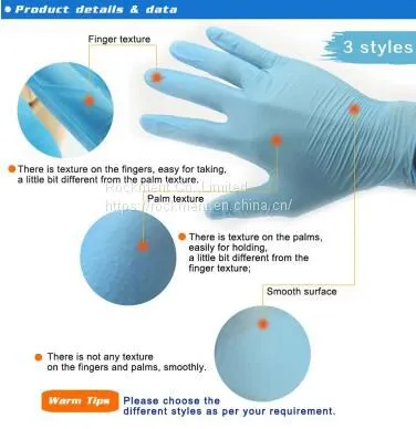 China PPE Disposable Nitryl Nitrile Exam Safety Gloves photo-4