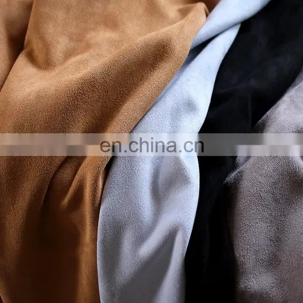 Customized Design Sofa Furniture Fabric 100 Polyester Suede Fabric photo-2