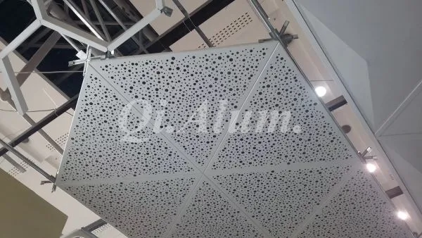 Customized Aluminum Carved Board Indoor Ceiling Aluminum Perforated Plate photo-4