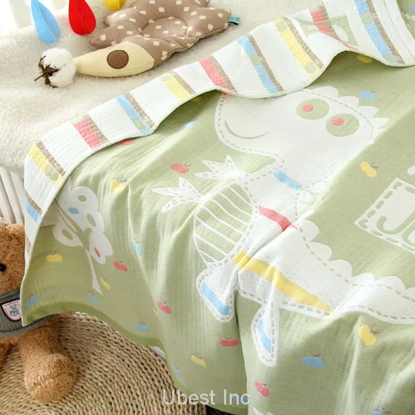 Muslin Organic Quilted Pad Baby Embroidery Voile Quilts With Digital Printing photo-5