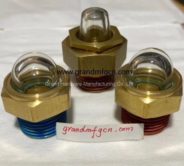 Heavy Duty NPT 1/2 Inch Male Thread Oil Level Sight Glasses Hemispheric Oil Gauge Indicators photo-2