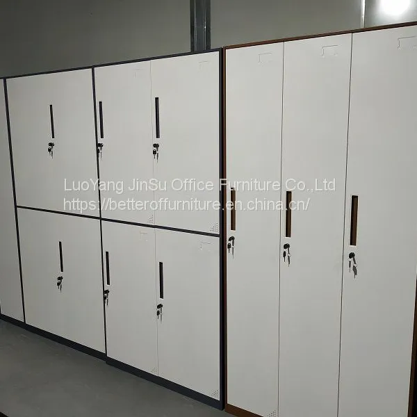 Book shelf blue and gray color office steel cabinet without door H1850XW900XD400mm