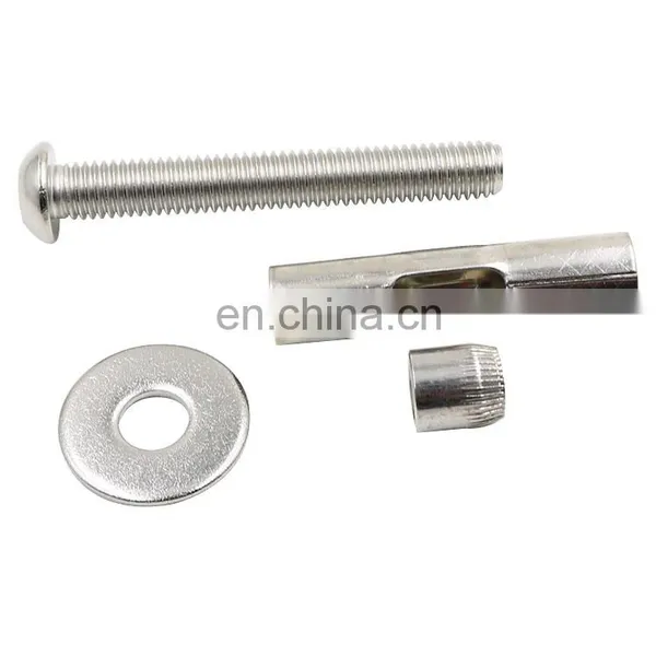 Fastener Hardware Sleeve Anchor Bolt Type Hex Head Sleeve Anchor With Hex Nut and Washer Stainless photo-3