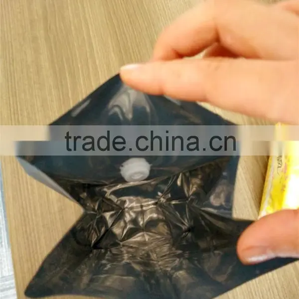 Side Gusset Laminated Plastic Printed Coffee Bean Packaging Bags With Valve 1KG photo-4