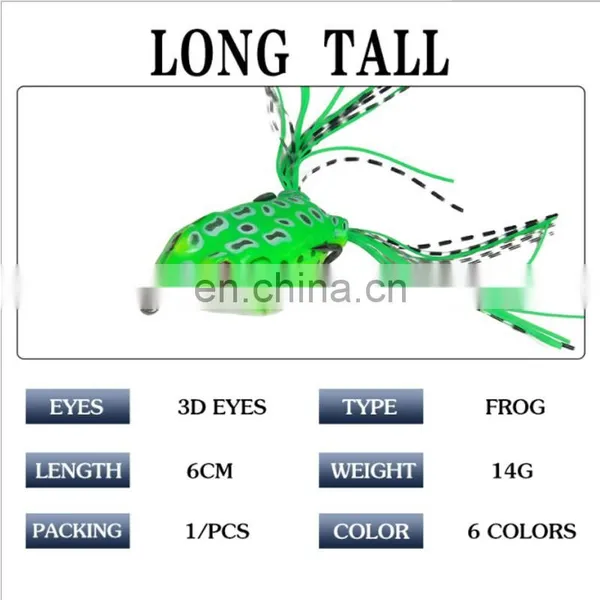 Fishing Lures Frog Topwater Soft Booby Trap Frog 15 g / 6 cm Snakehead Fish Bait False Bait Bionic Bait Wobblers Fishing Gear photo-4