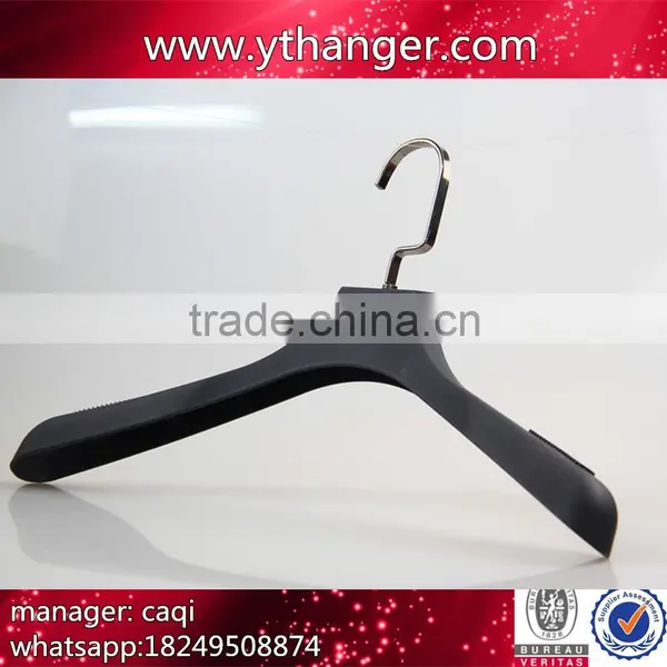 CY-532 Flocking Rubberized Shop Hanger Plastic Display Hanger photo-3