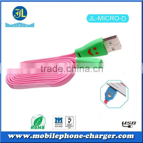 Colorful Micro Usb Data Cable Electronic Product Sale Smartphone Cable Connector Used Mobile Phone