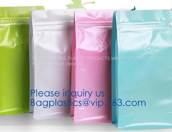 Doypack Matte Mylar Packaging Bag Black Plastic Aluminum Foil Smell Proof Mylar Coffee Zipper Lock Bags photo-2