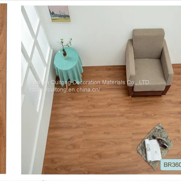 Laminated Plastic Floor Tile Clip Wood Grain Floor Tile Marble Floor Refurbished Straight Spread Quick SPC Floor photo-4