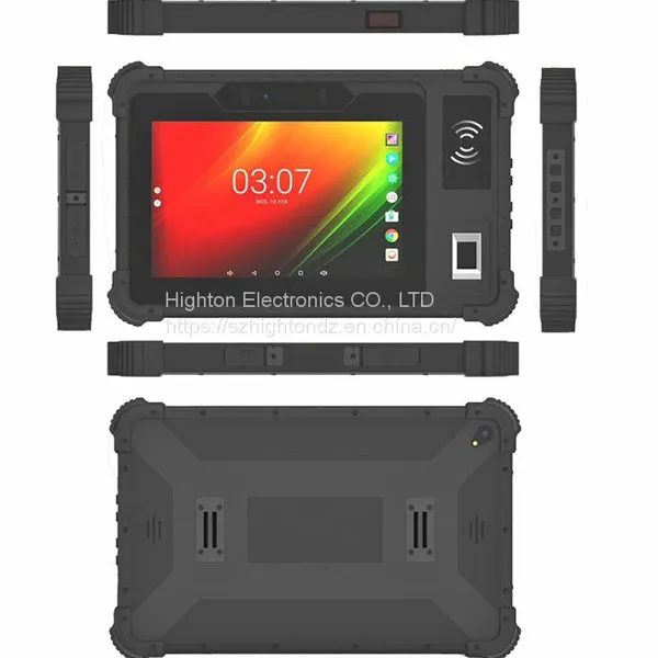 Cheapest 8 Inch RS232/RJ45 Front Fingerprint/ NFC/ UHF RFID Reader Android 10 Industrial Rugged Tablet 1920*1200 4G LTE photo-5