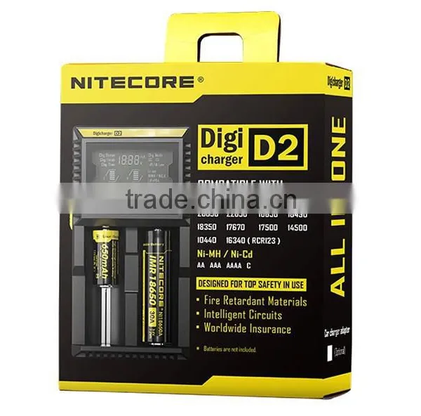High Quality New Vaporizer Charger Nitecore D2 for 26650 Battery