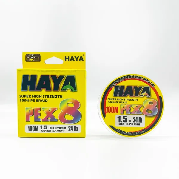 HAYA X8 150m Braided Fishing Lines Never Fade Strong PE Line Smooth Fishing Line Angling Supply Wear photo-5