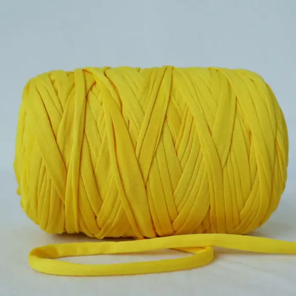 China Yarn Factory 100% Polyester T-shirt Handbag Knitting Crochet Yarn photo-4