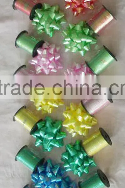 2016 New Design High Quality Gift Decorative Set/ Star Bows and Matte Metallic Curly Ribbons photo-3