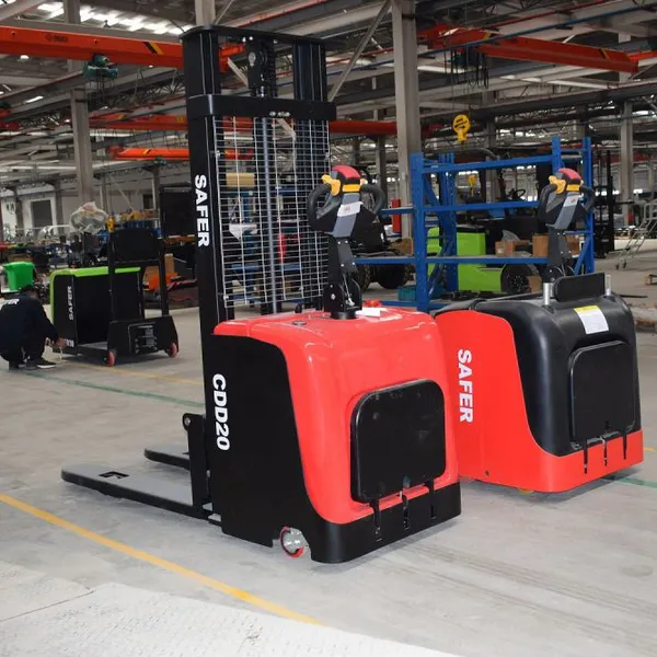 High Performance Electric Pallet Stacker 1 Ton 1.2 Ton 1.5 Ton 2 Ton Semi-electric Pallet Stacker photo-5