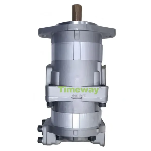 Hydraulic Gear Pump 705-51-10010 Double Pump for Komatsu Grader GD500R-2A Gear Pump 7055110010 photo-4
