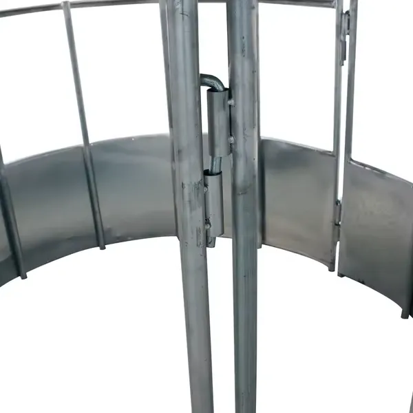 Cattle Round Bale Feeder With Cover Roof and Waterproof Horse Hay Feeder for Sheep Farm photo-5