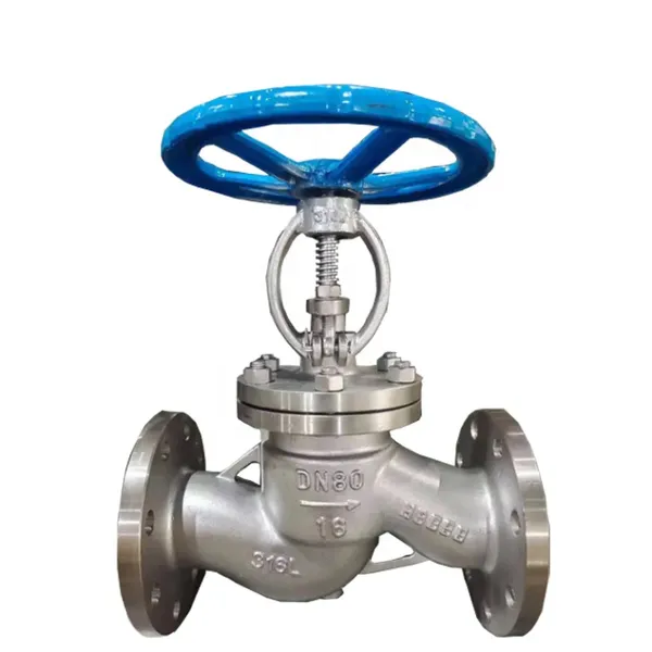 China Hot Sale Investment Cast 316 Grade Stainless Steel Globe Valve With Flanges 150lb Pn16 Globe Valve for Oil Gas Pipe
