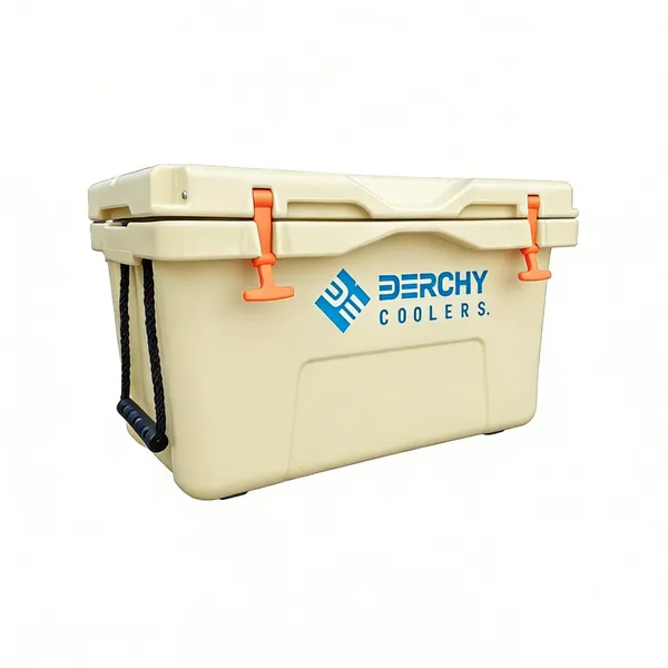 New Style 45qt Custom Logo Insulated Portable Thermal Food Beverage Hard Cooler Box for Camping Travel photo-2