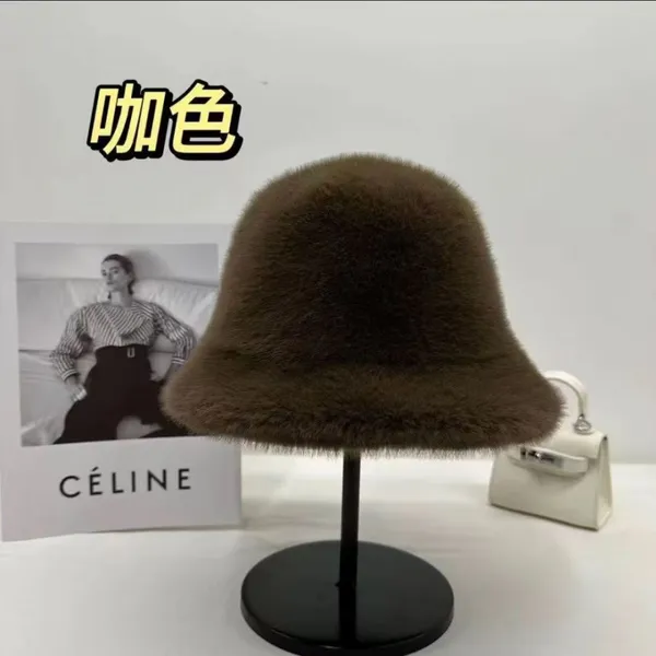 Faux Mink Fur Bucket Hat photo-5